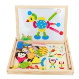 Bộ tranh ghép hình nam châm kèm bảng từ cho bé