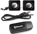 Bộ USB Bluetooth kết nối âm thanh (Đen) và Loa di động AC700 (Đen)