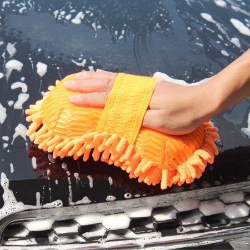 Bọt biển lau rửa chuyên dụng cho xe ô tô (Cam)