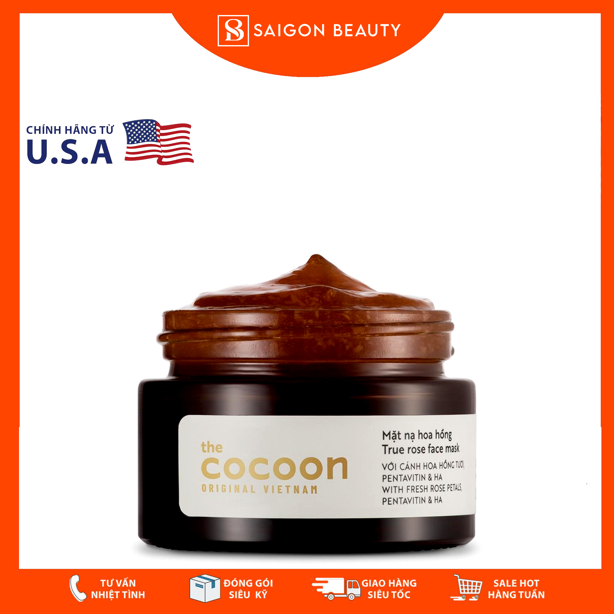 Mặt Nạ Hoa Hồng Cocoon - True Rose Face Mask (30mL)