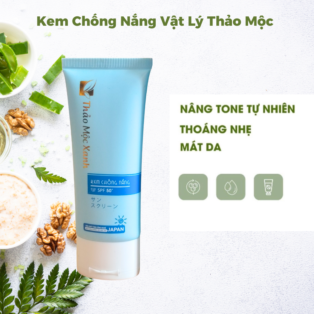 Kem Chống Nắng Thảo Mộc Xanh SPF 50+