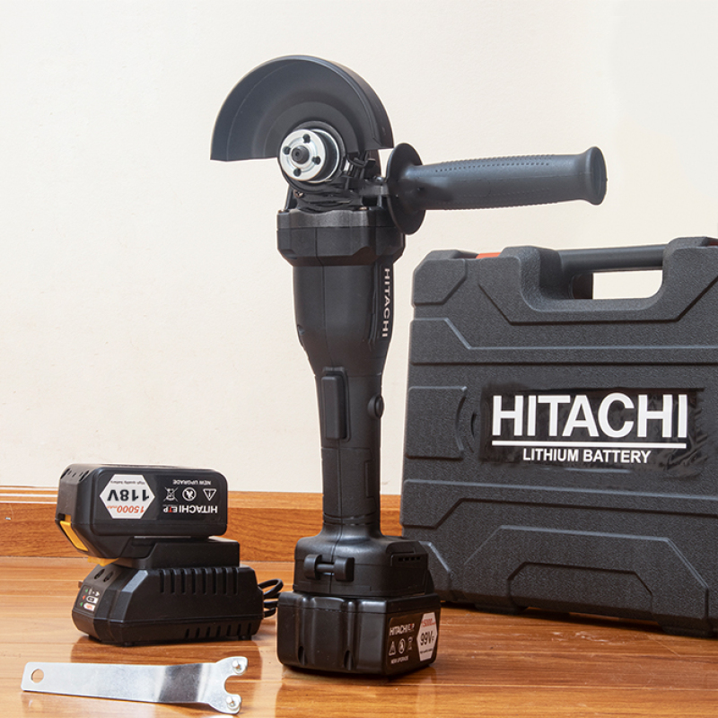 Máy mài pin Hitachi 118V 6Ah - Mày mài cầm tay - Máy cắt sắt , Máy cắt gỗ - Máy cắt cầm tay - Máy mài góc - Máy cắt dùng pin - Máy cắt Hitachi - Pin 10 cell - 20000mAh - Động cơ không than, 100% dây đồng