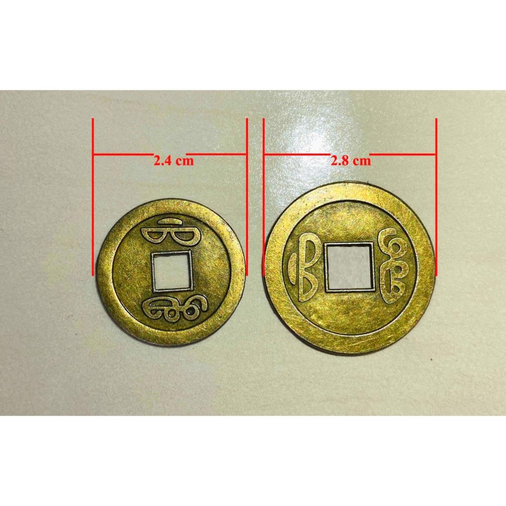 [BÁN SỈ COMBO 100] Đồng Xu Ngũ Đế phong thủy may mắn chiêu tài