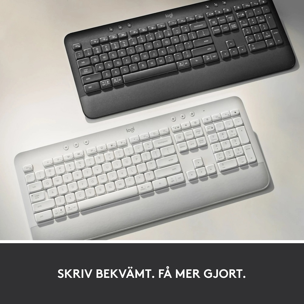 Bàn phím Logitech K650 Signature Wireless/Bluetooth - Bảo hành 12 tháng