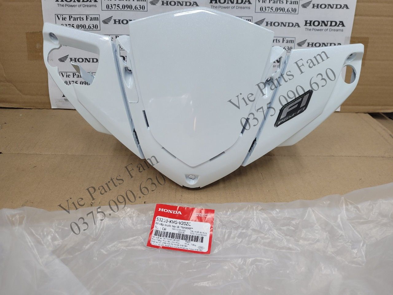 Nắp trước tay lái, ốp đầu trước ab 110 fi/ air blade 110 fi 2009-2010 màu đỏ, đen, trắng, hàng din honda mới 100%
