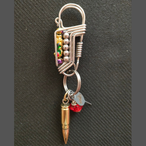 Móc khóa inox thủ công tỳ hưu ngậm ngọc