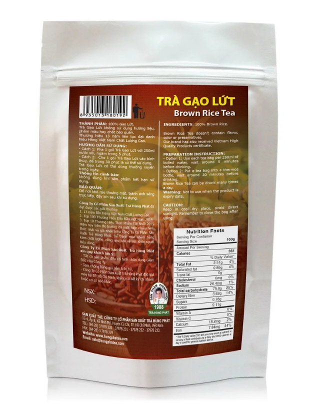 [TRÀ THẢO MỘC] Trà Gạo Lứt - Trà Hùng Phát