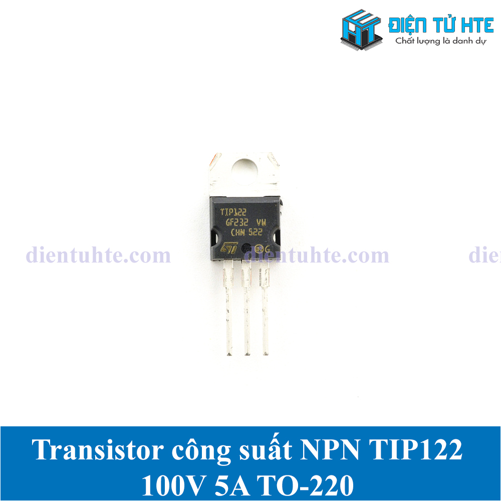 Combo 4 transistor công suất npn tip122 100v 5a to-220