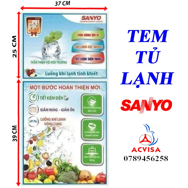 Miếng dán - decal - tem dán tủ lạnh các loại | SỈ - LẺ CHO THỢ|