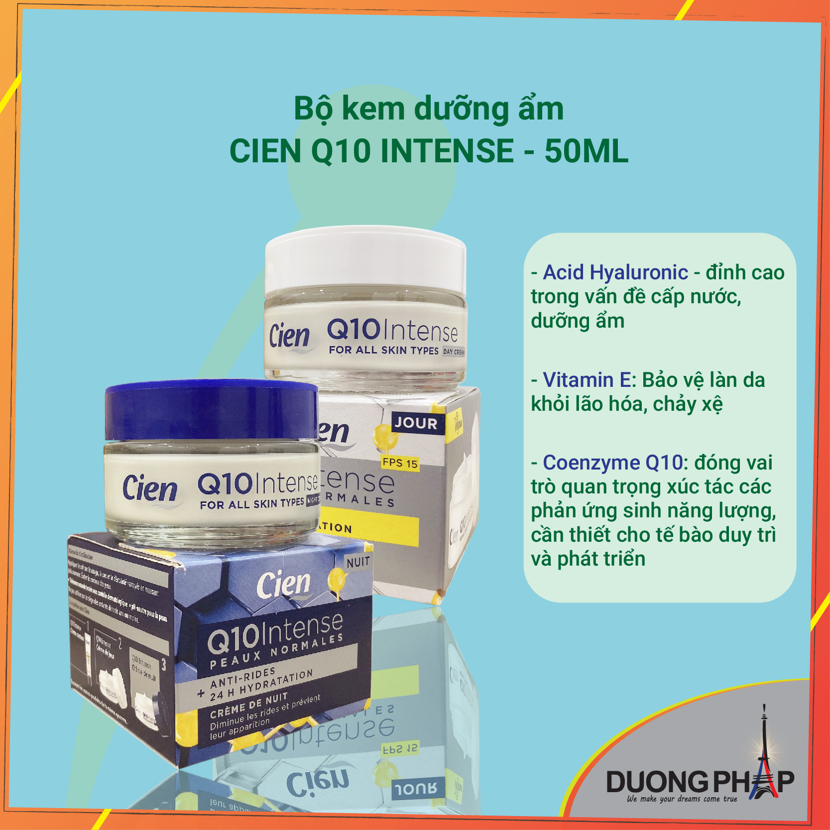 Combo cặp kem dưỡng Cien ngày đêm 50ml