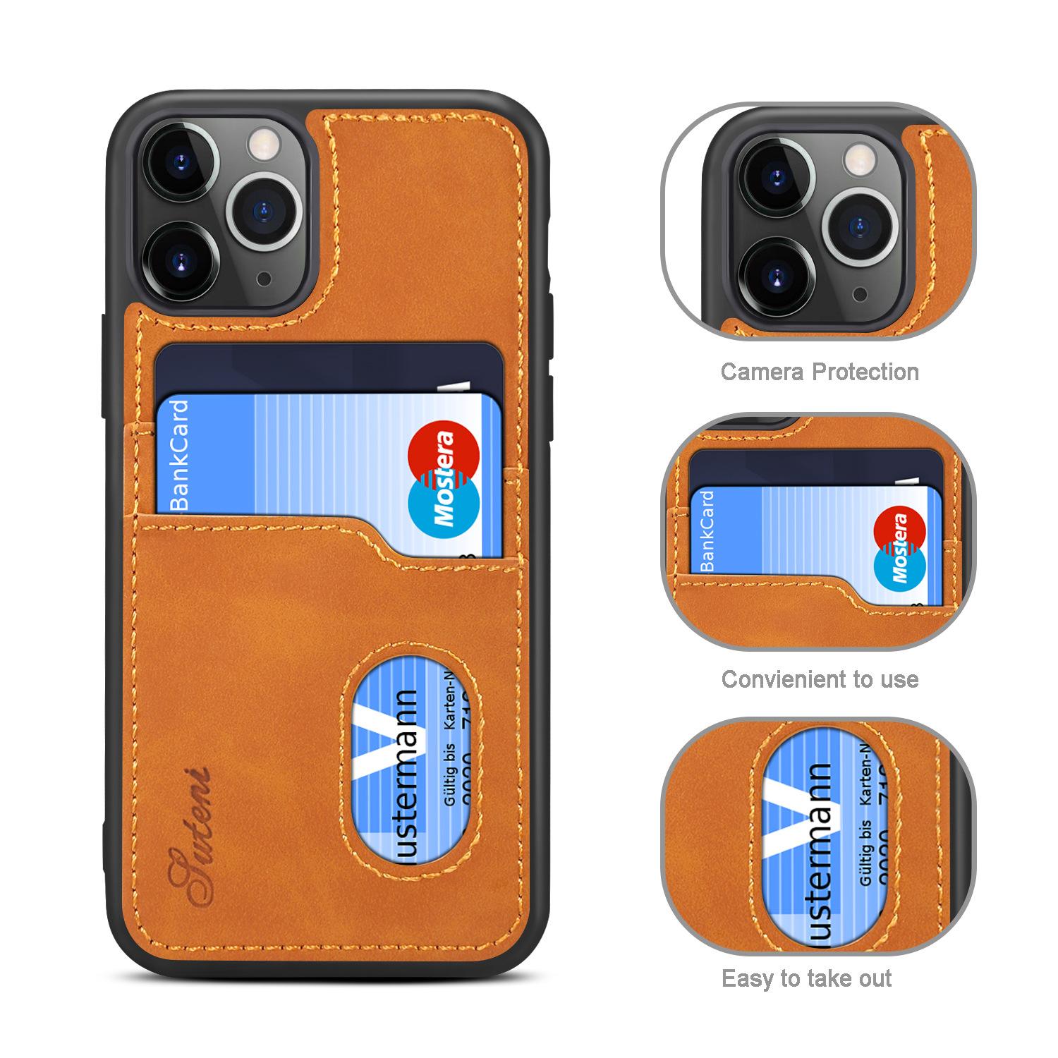 Ốp lưng da cao cấp và đựng thẻ cho iPhone 11/  iPhone 11Pro/ iPhone 11 Pro Max