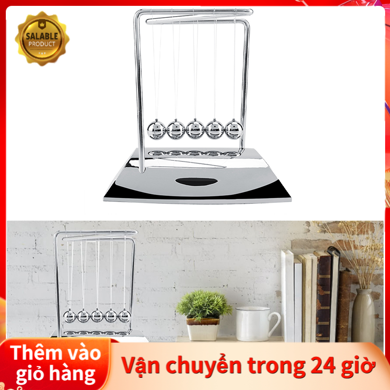 HomeH Mall Của Newton Đế Cân Bằng Thép Không Gỉ Bóng Vật Lý Học Con Lắc Đồ Trang Trí Bàn Đồ Chơi