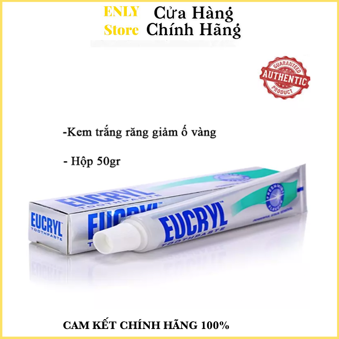 Kem Đánh Răng Làm Trắng Răng Hương Bạc Hà EUCRYL Tooth Paste Freshmint 50g