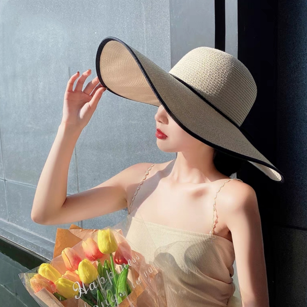 Nón Cói Vành Rủ 50cm Phối Viền
