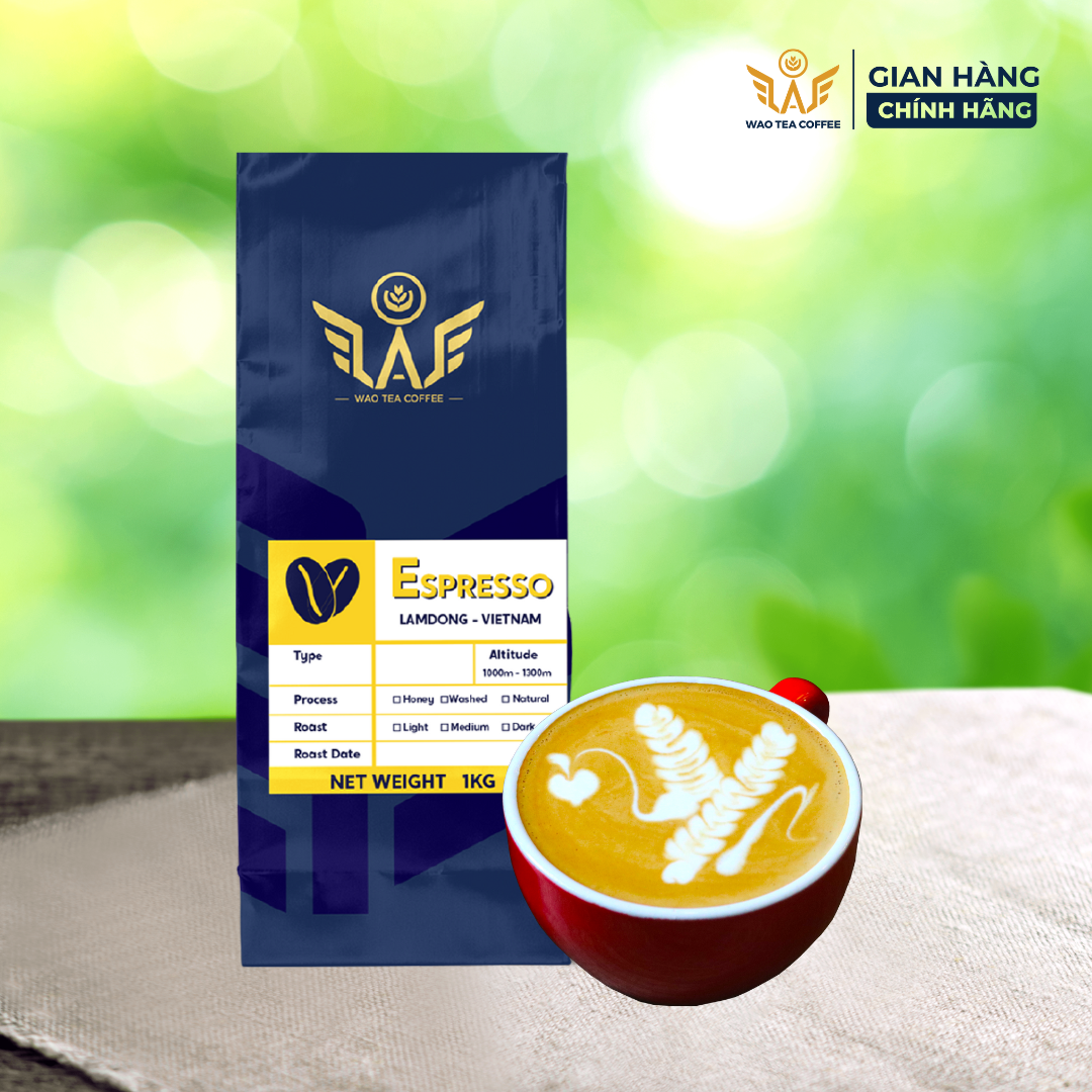 Espresso Wao Coffee Beans (1kg) Make Delicious Standard Italian Coffee