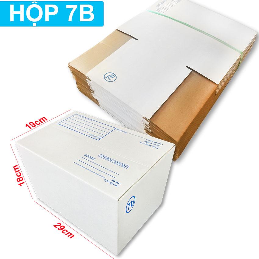 [HCM]- Bộ 10 cái hộp giấy carton size 7B (29 x 19 x 18cm)
