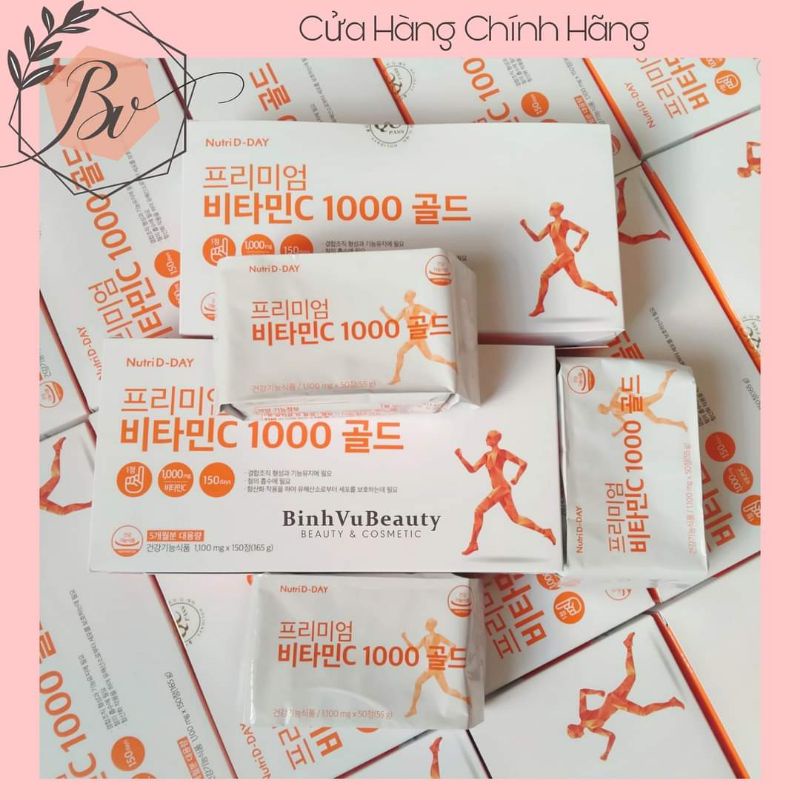 Viên uống vitamin c 1000mg chống nắng trắng da hàn quốc