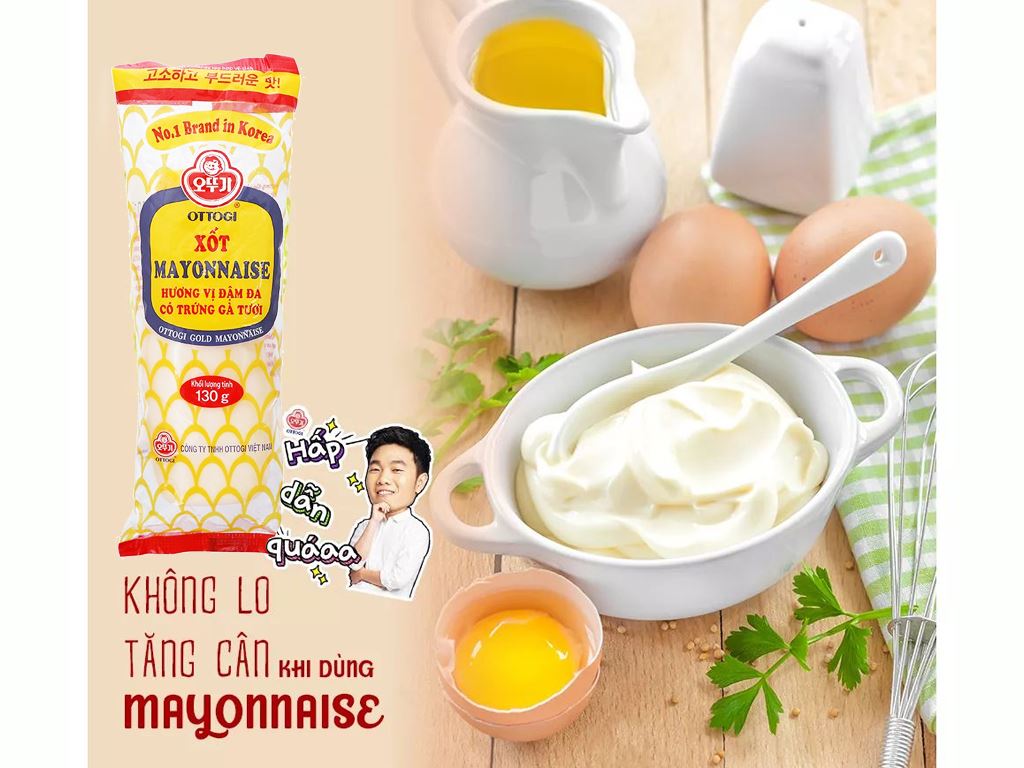 Sốt Mayonnaise Hàn Quốc Ottogi - chai 130gram
