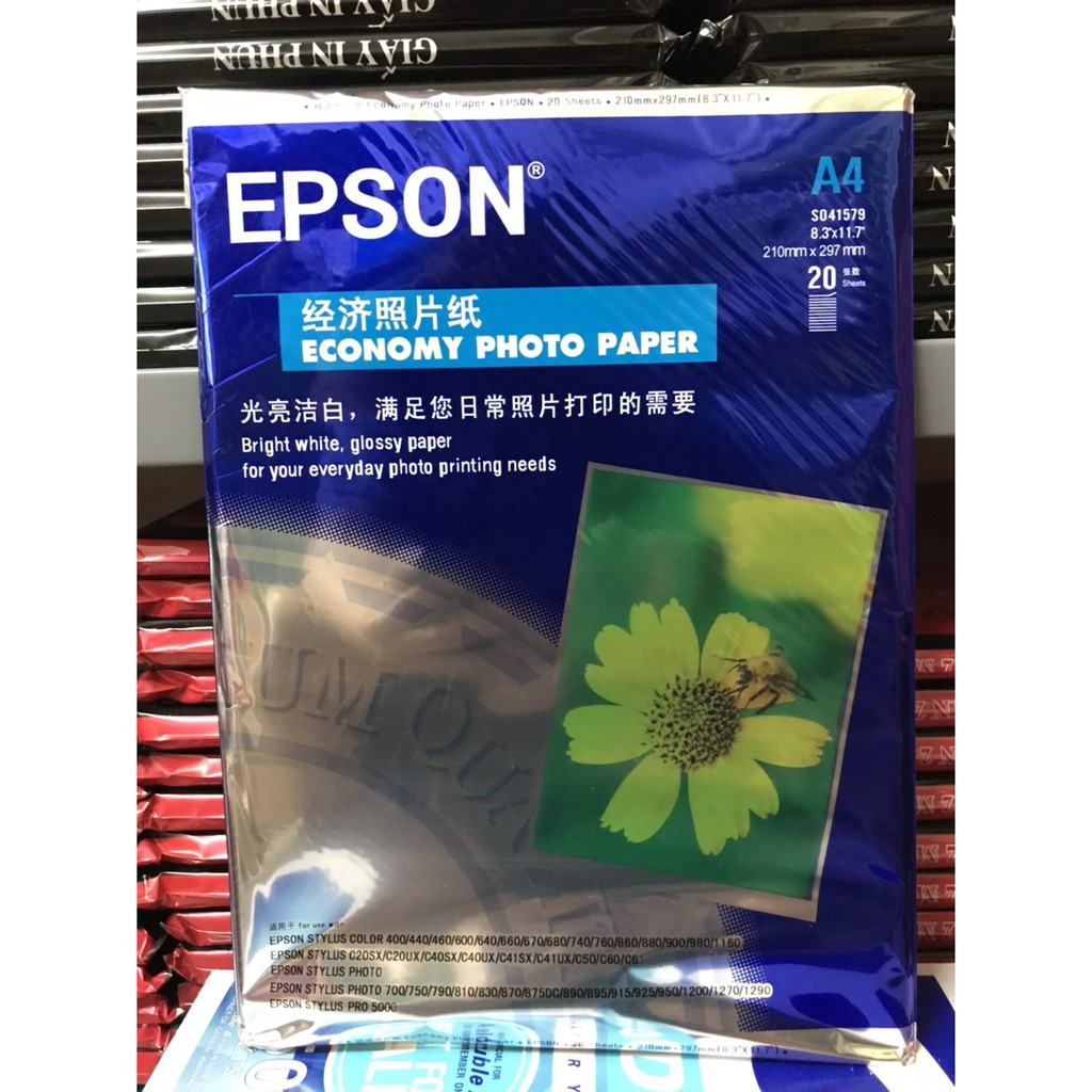 [HCM]Giấy In Ảnh A4 EPSON 230gsm