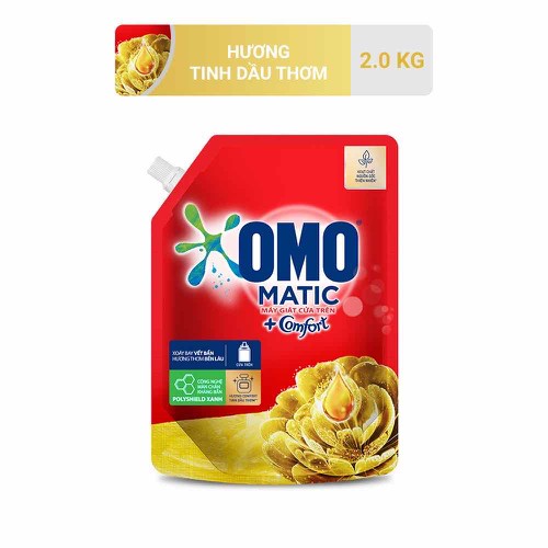 Nước giặt Omo Matic 2Kg Dành cho cửa trên/ Cửa trước