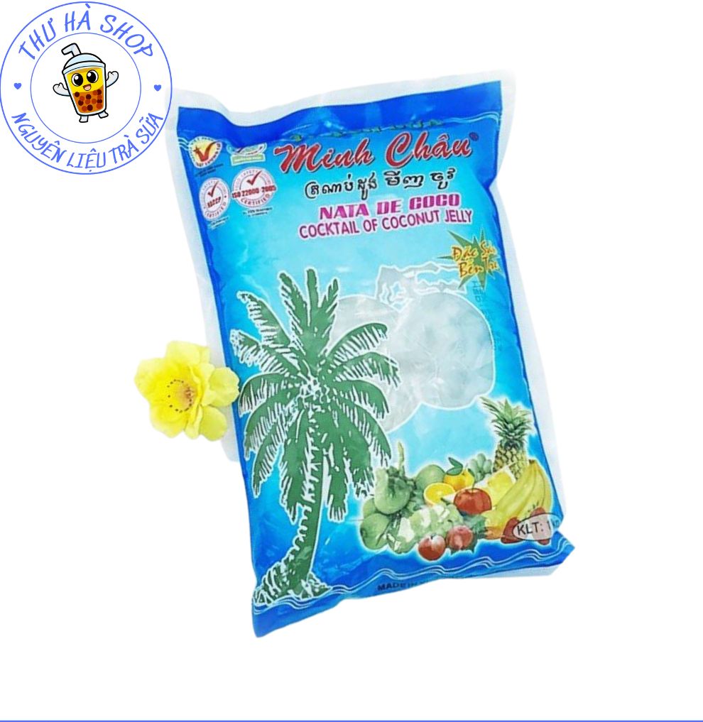 Thạch Dừa Minh Châu Túi 1kg – Topping Giòn Ngon Cho Mọi Món Ăn