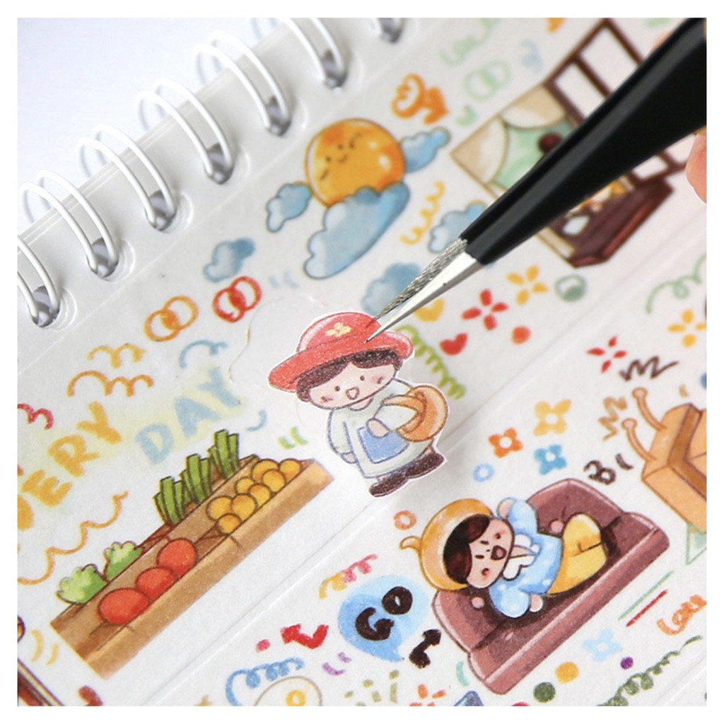 Sổ chiết lưu trữ stickers, washi tape