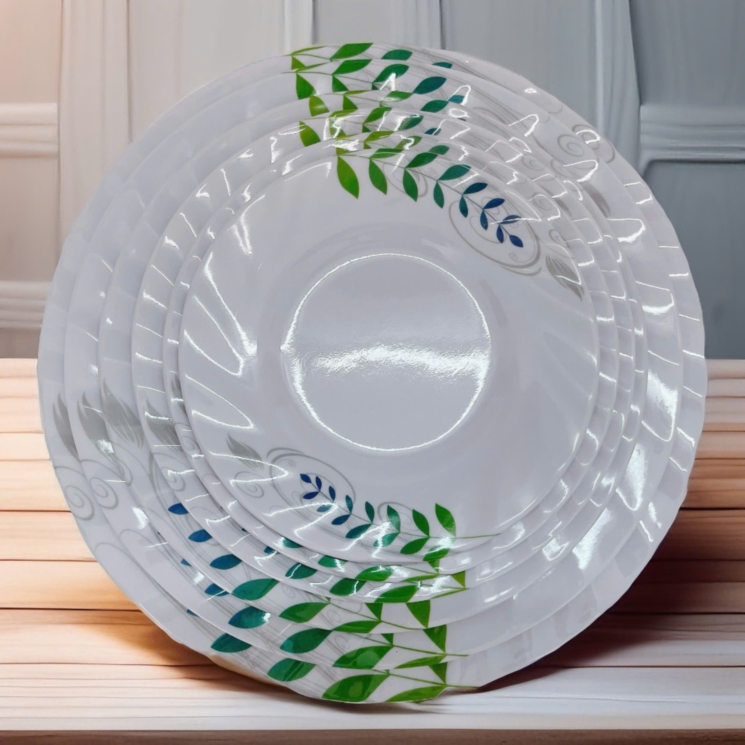 Dĩa 7 Cạn Xoắn Melamine 2107 ( 17,8cm x 17,8cm )