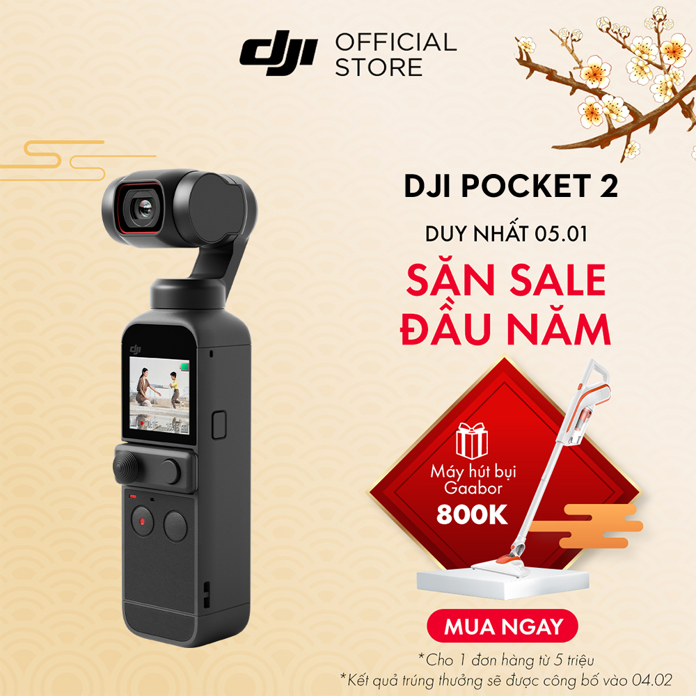 Máy quay phim DJI Osmo Pocket 2 chống rung 4K 60fps Hàng chính hãng