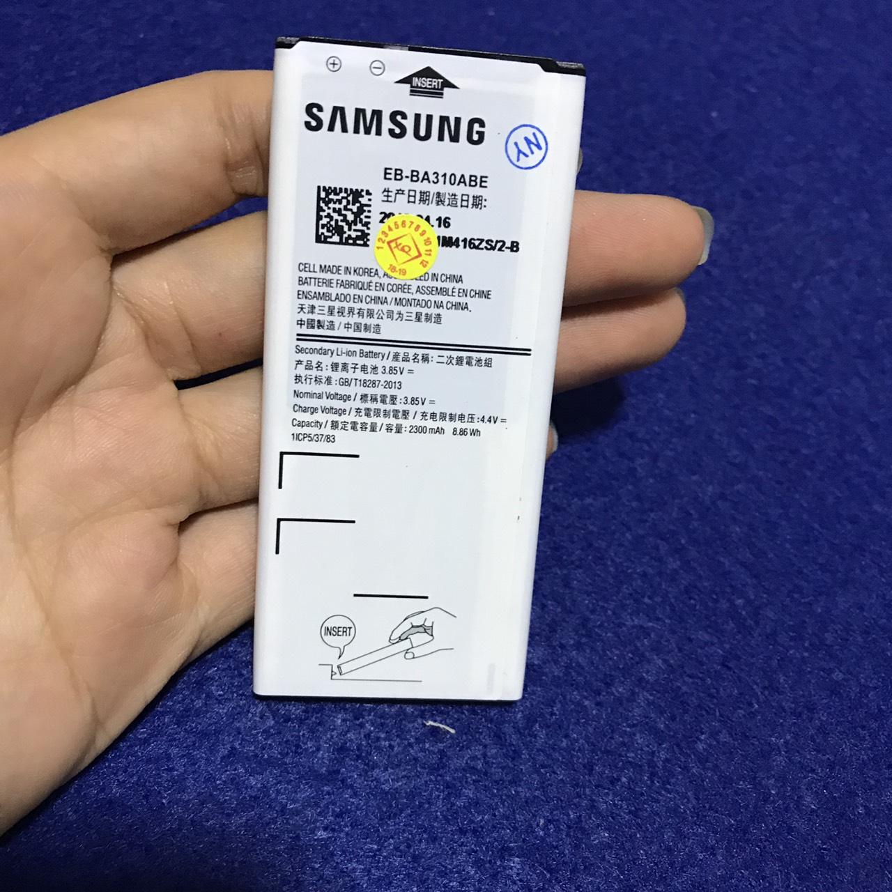 Pin Samsung Galaxy A310/ A3 2016 (EB-BA310ABE/2300 mAh) zin, bảo hành 6 tháng