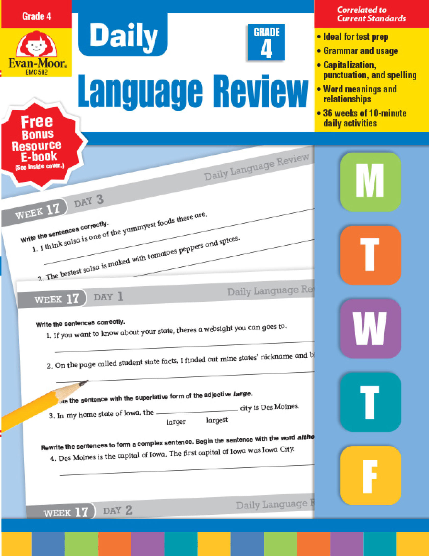 DAILY LANGUAGE REVIEW GRADE 1-8 (Sách đen trắng)
