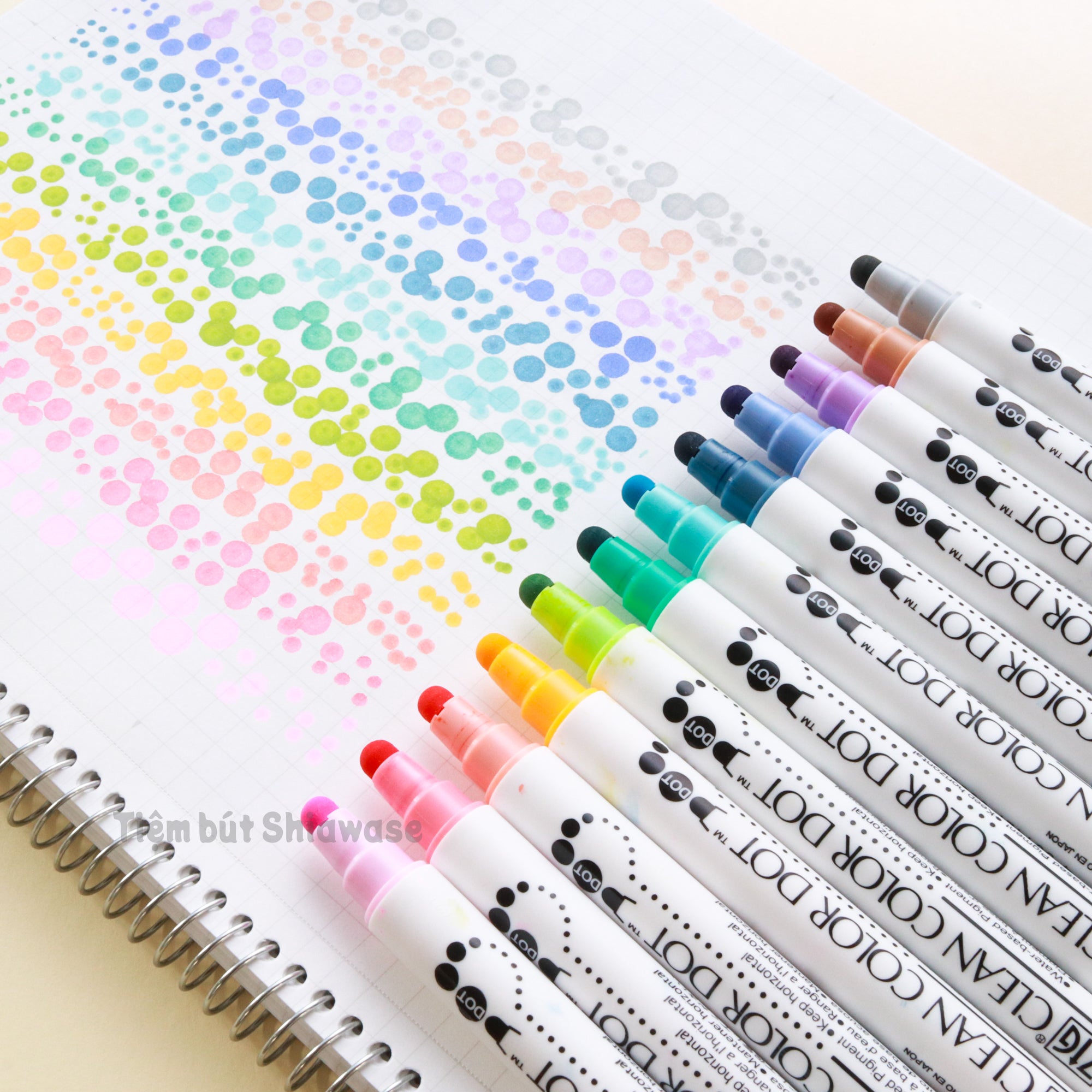 Bút Màu Nước Kuretake Zig Clean Color Dot - 2 Đầu