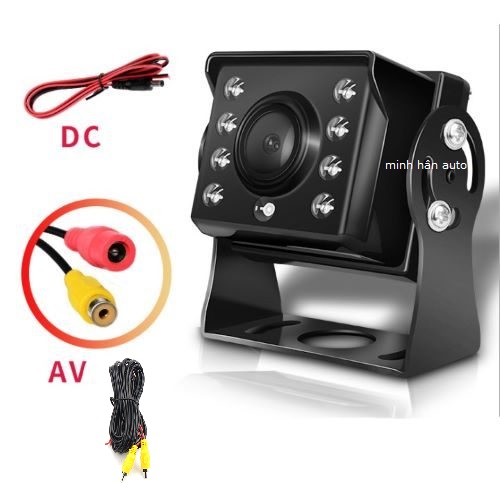 Camera lùi cho xe tải, camera lùi xe tải 12v/24v chống chịu mọi thời tiết, camera lùi cảm biến hồng ngoại cho xe ô tô tải