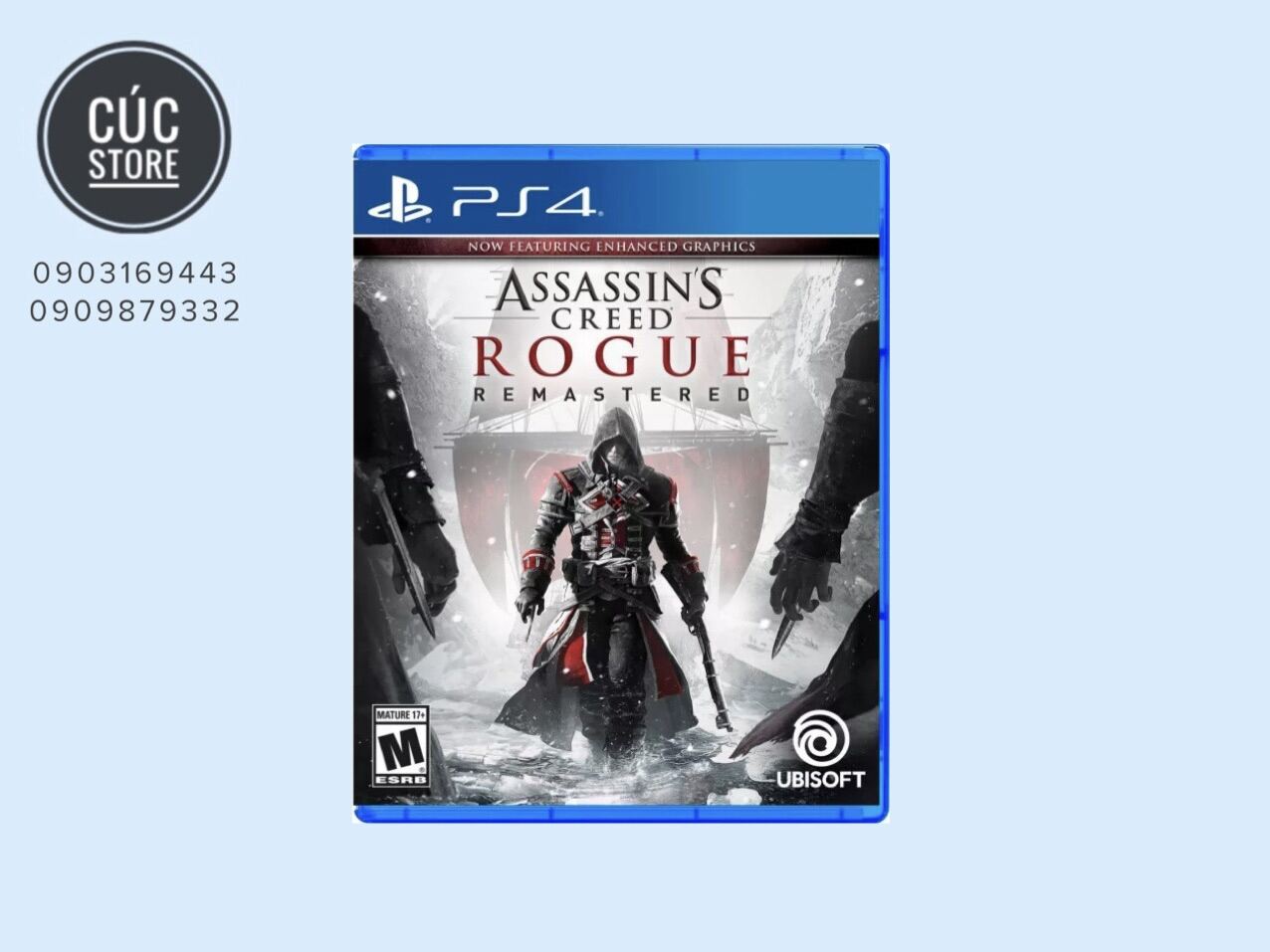 Đĩa chơi game PS4: Asassin’s Creed: Rogue Remastered