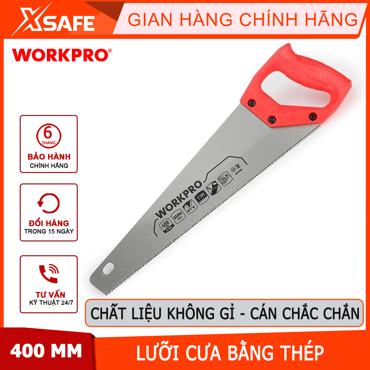 Workpro-wp215001 manual steel saw Blade 400mm