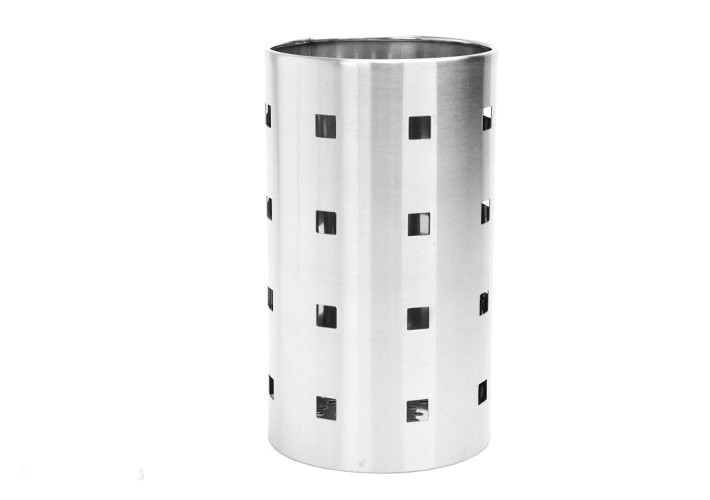 Ống đựng muỗng, đũa bằng inox có lỗ thoát nước