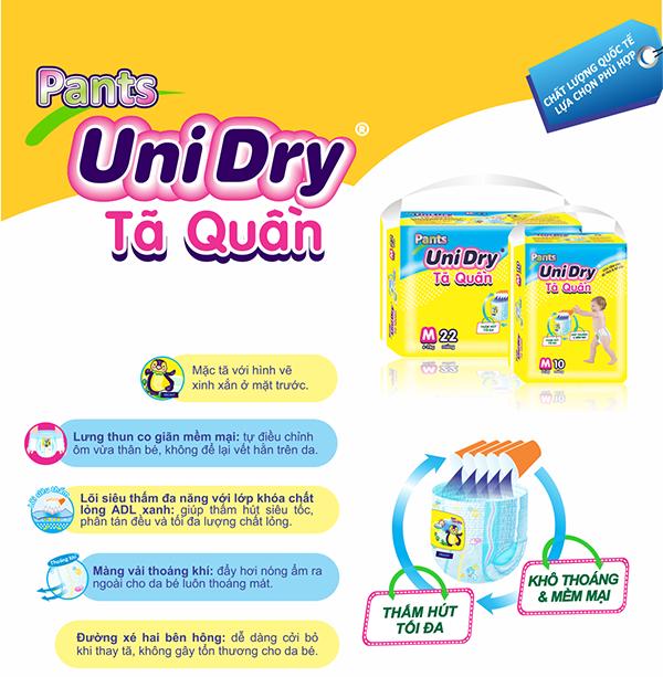Combo 2 Bịch Tã Dán Siêu Thấm Unidry - Đủ Size chọn lựa