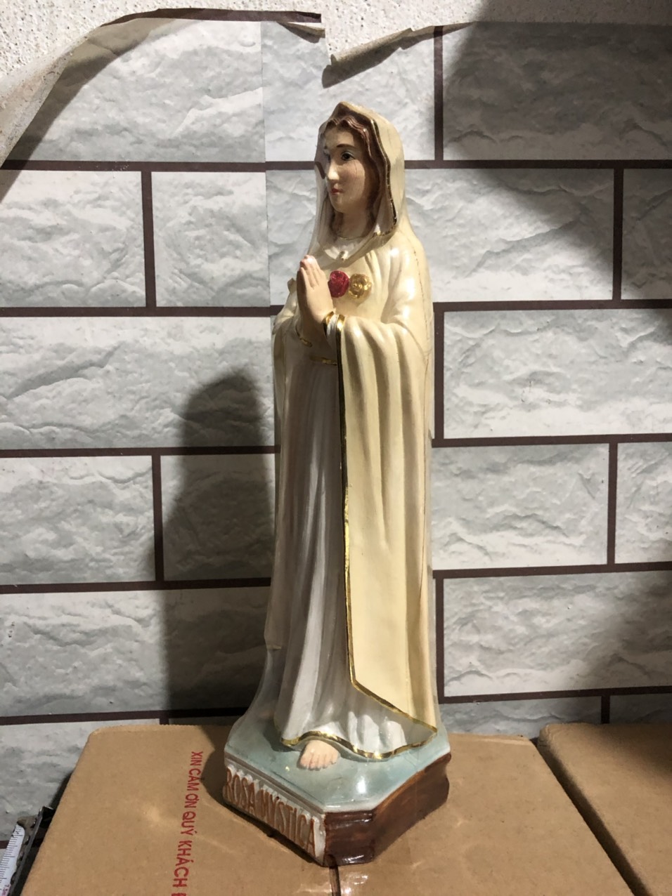 [HCM]160. Đức mẹ hoa hồng 30cm