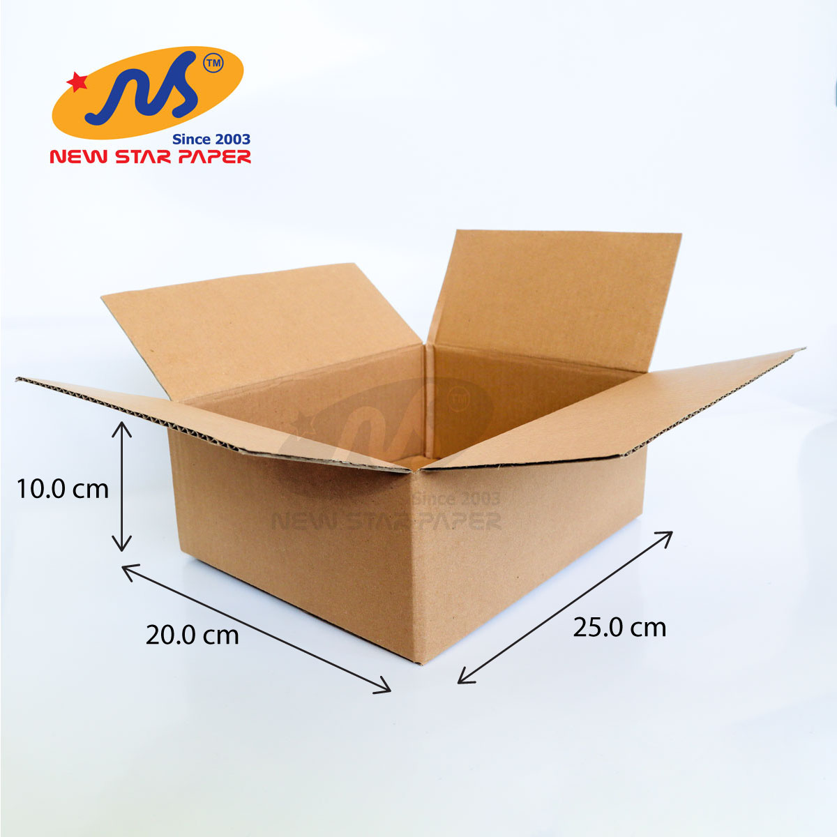 25x20x10cm - Combo 10 thùng giấy carton
