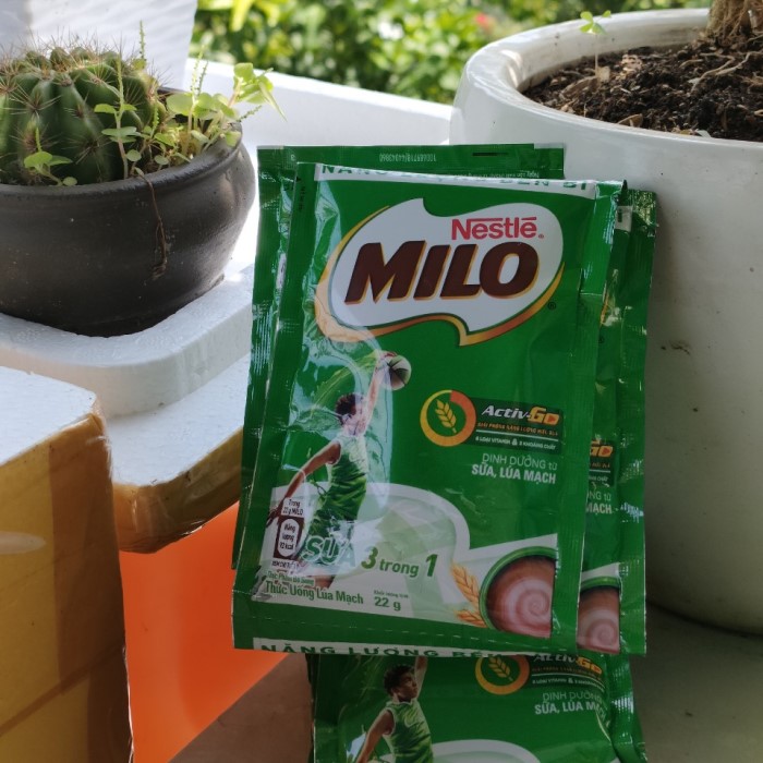 [Tặng 1 gói]Thức uống lúa mạch Milo  1 dây 10 gói x 22g