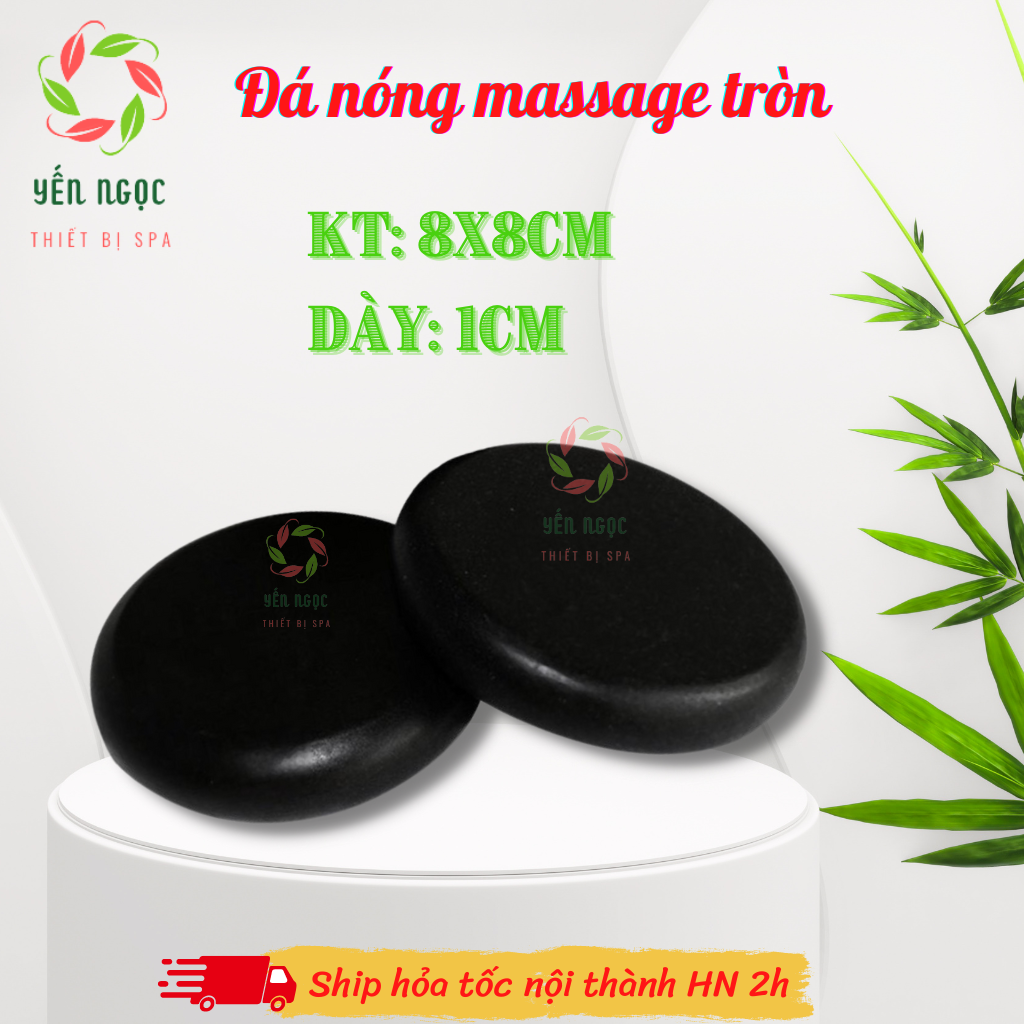 Đá massage viên tròn cỡ to dành cho spa | Đá nóng massage body