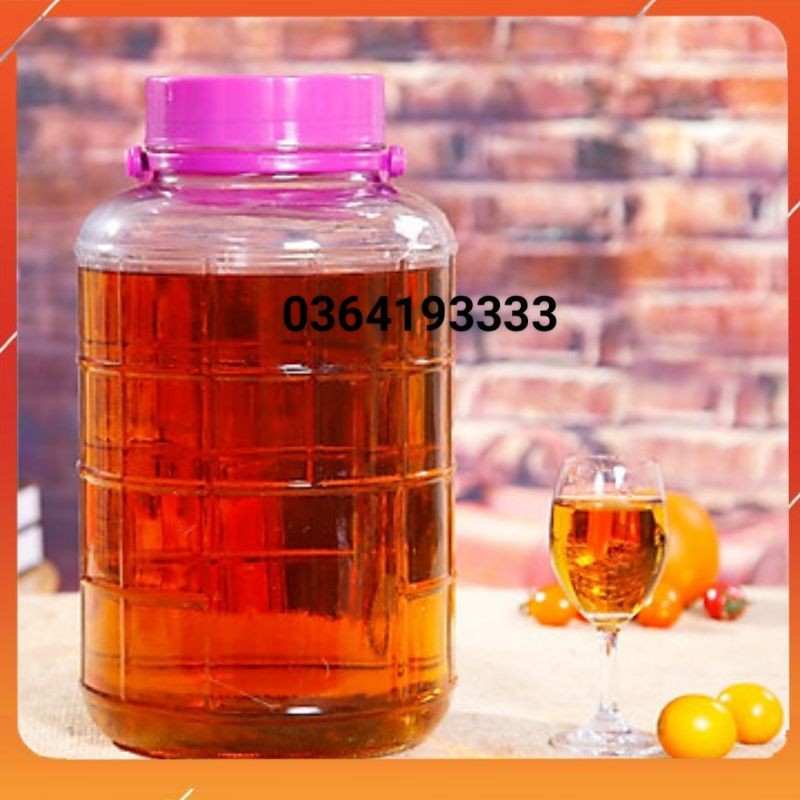 Bình Thủy Tinh Ngâm Rượu Quai Xách 20...
