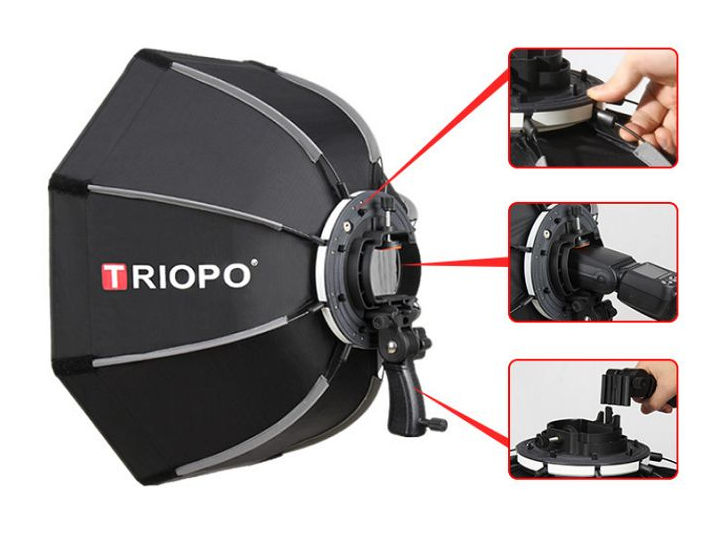 SOFTBOX BÁT GIÁC TRIOPO KS90 CHO ĐÈN FLASH SPEEDLITE