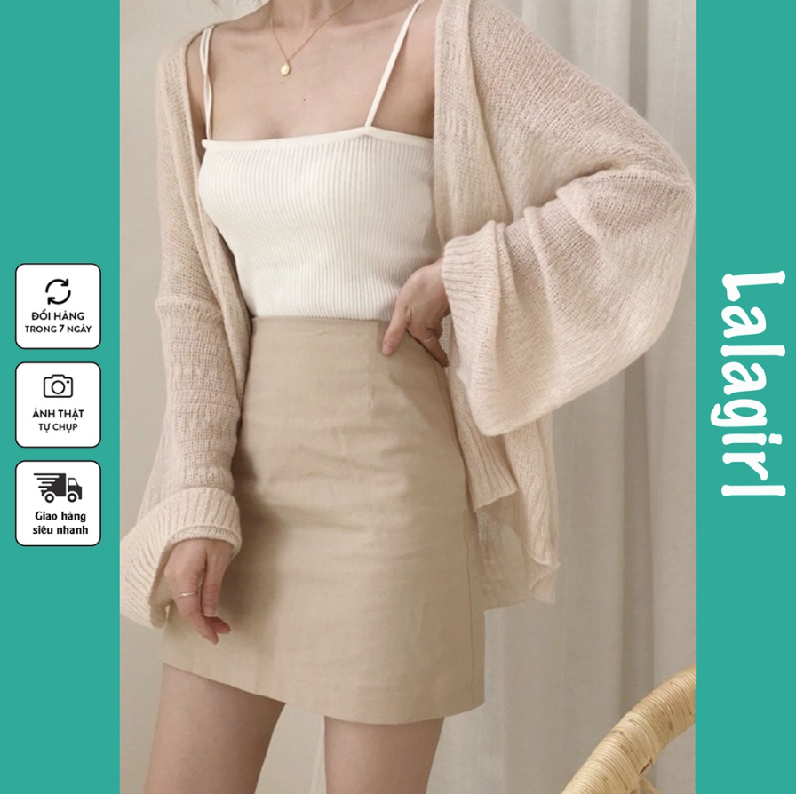 Áo Cadigan Len Mỏng Phong Cách Hàn Quốc [CDG]