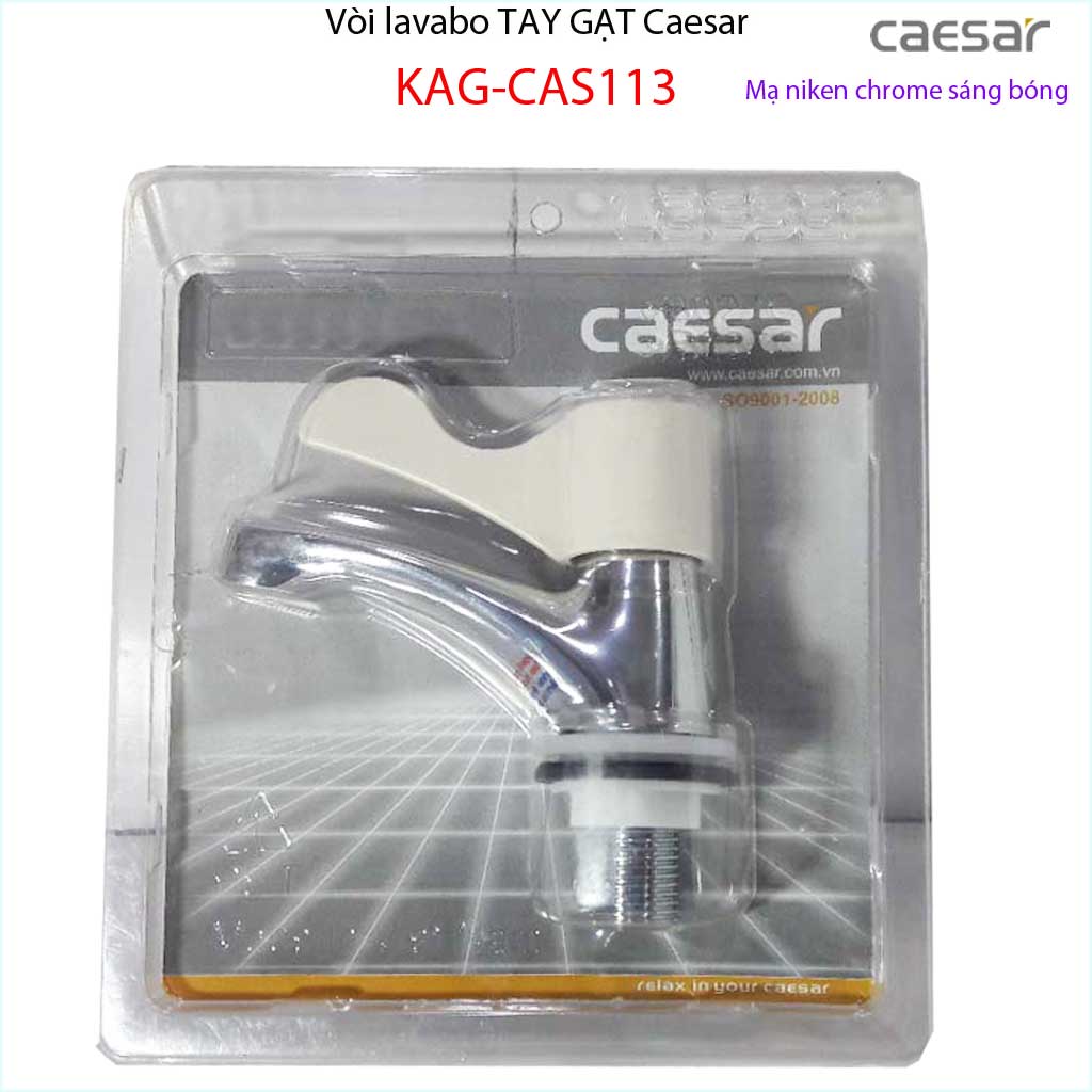 Vòi lạnh lavabo Caesar KAG-CAS113, vòi lavabo lạnh, vòi chậu rửa mặt cao cấp nước mạnh sử dụng tốt