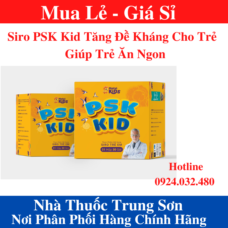 Siro psk kid - tăng đề kháng cho trẻ - giúp trẻ ăn ngon - trung sơn 1