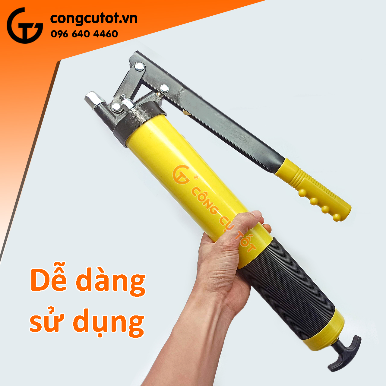 Bơm mỡ bằng tay - Bơm mỡ bò 600cc, 900cc
