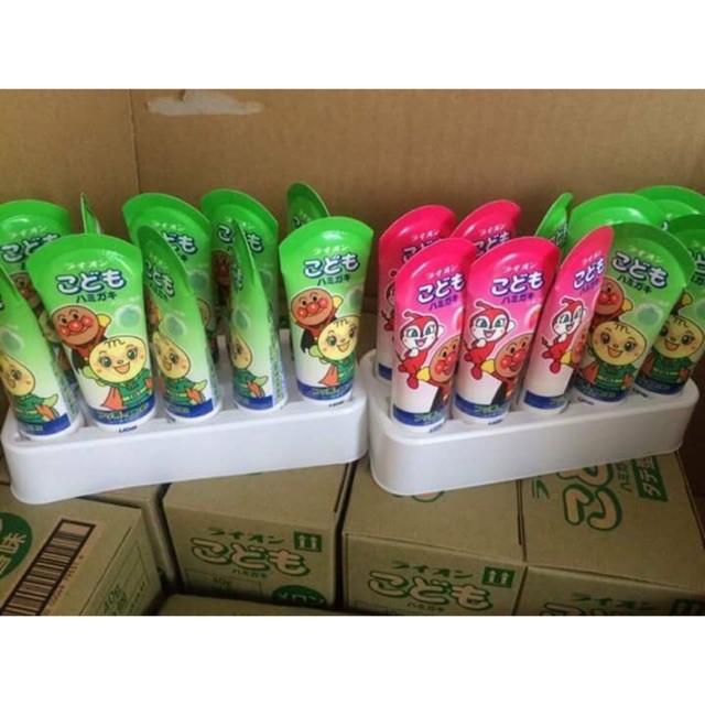 Kem đánh răng em bé Lion Nhật Bản nuốt được