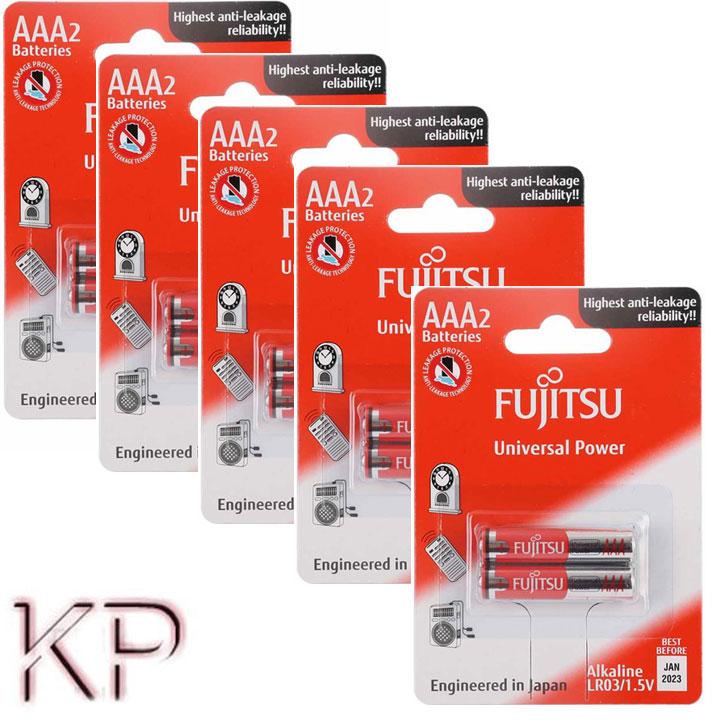[HCM]5 Vỉ Pin đũa AAA Alkaline FUJITSU 15v vỉ 2 viên