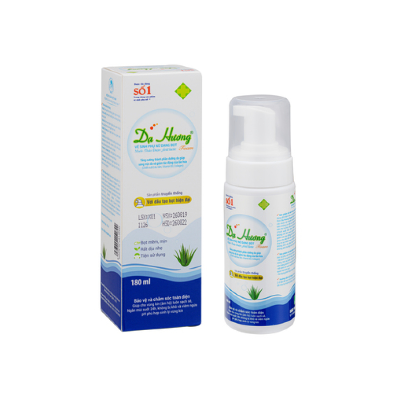 Dung dịch vệ sinh Dạ Hương Foam (dạng bọt tuyết) 180ml