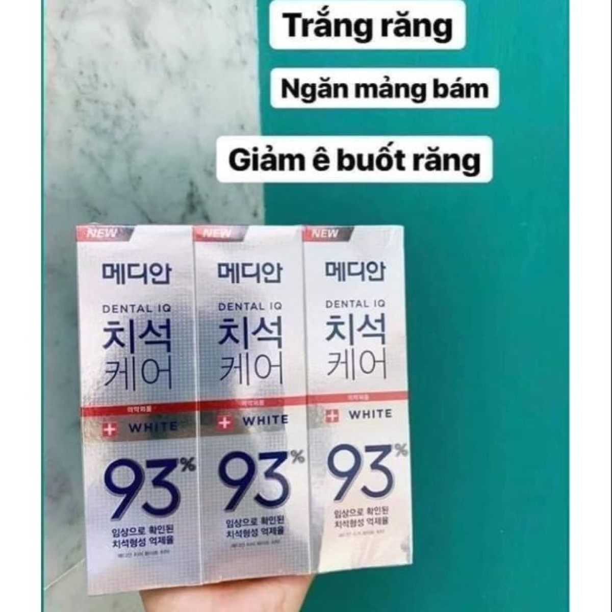 [HCM]Kem Đánh Răng Hàn Quốc Trắng Răng Gấp 5 Lần Median 93%(120g)